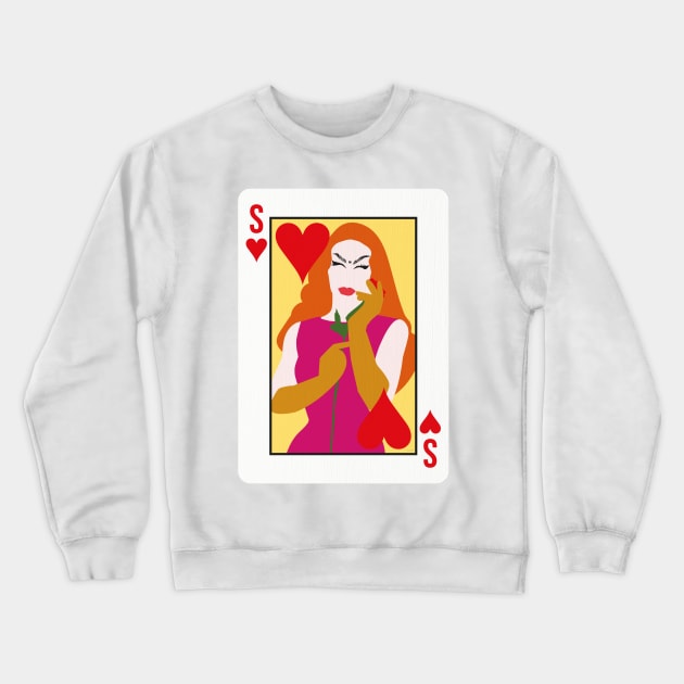 SASHA VELOUR CARD Crewneck Sweatshirt by jefvr